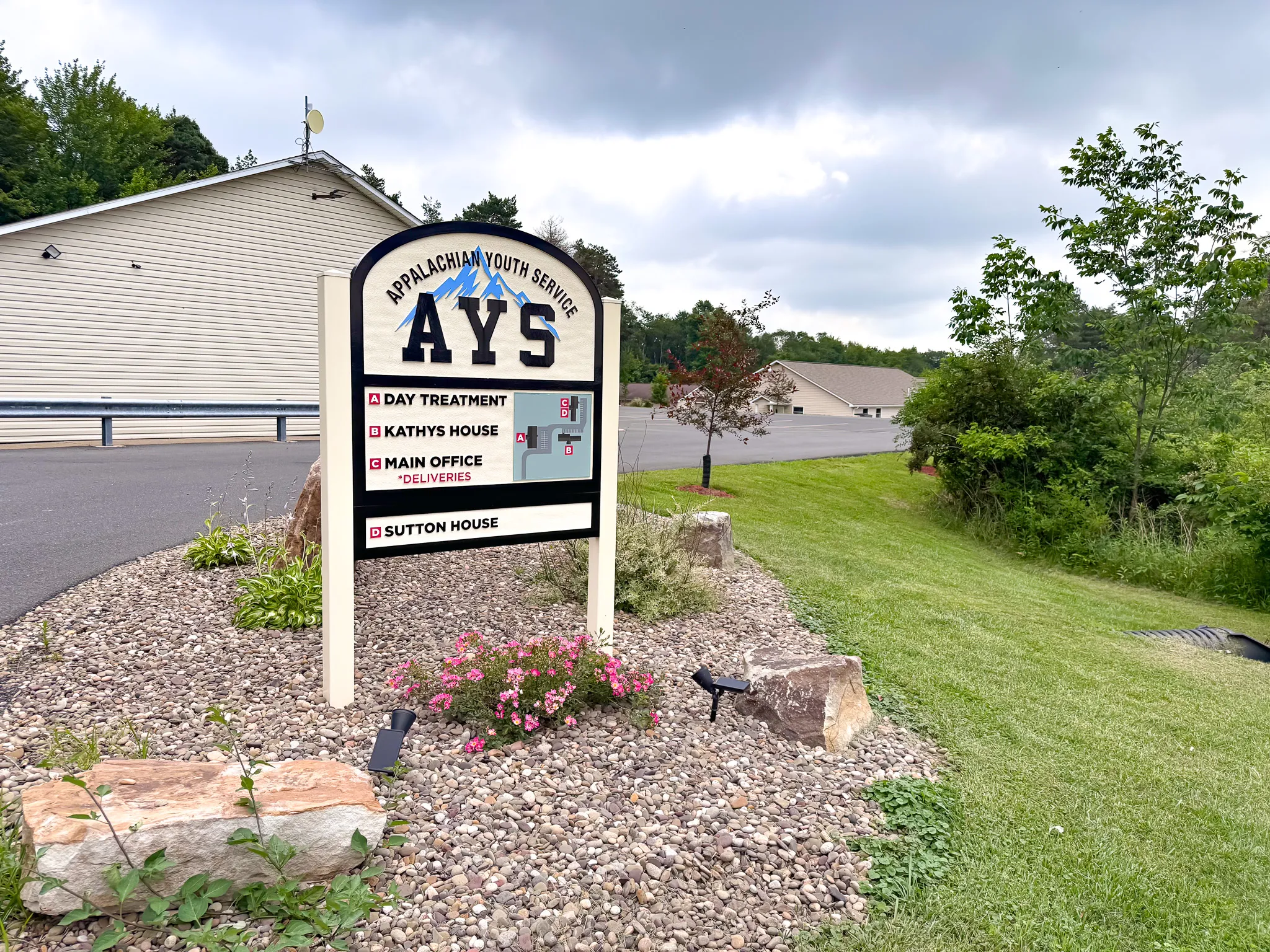 AYS Sign 2 Appalachian Youth Services Campus Sign